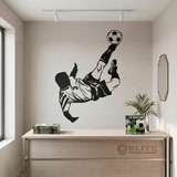 Wall Stickers: Soccer player making a chilean 13