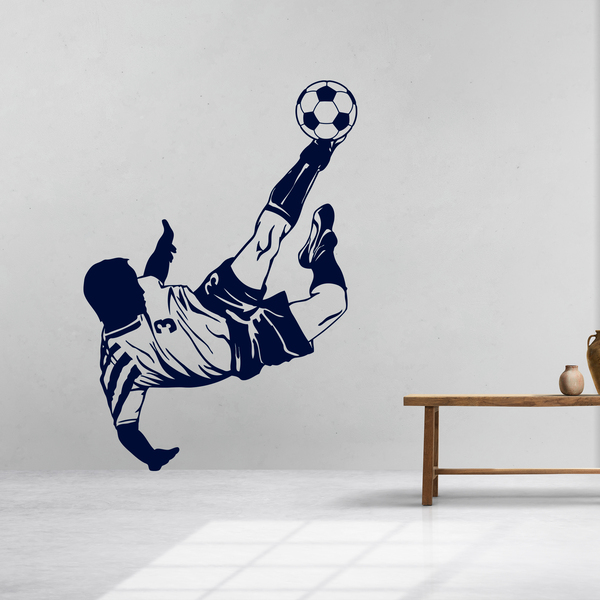 Wall Stickers: Soccer player making a chilean