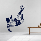 Wall Stickers: Soccer player making a chilean 3