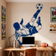 Wall Stickers: Soccer player making a chilean 5