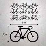 Wall Stickers: Kit 9 stickers Bicycle careers 3