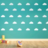 Wall Stickers: Kit of 12 vinyl clouds 2