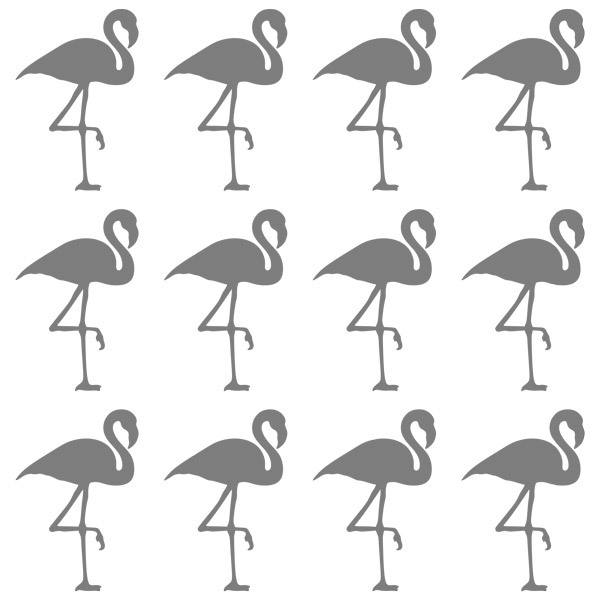 Wall Stickers: Kit of 12 flamingos