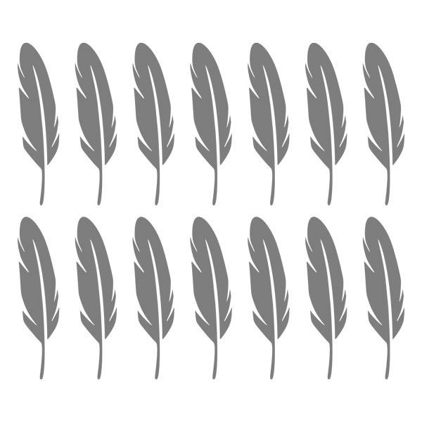 Wall Stickers: Kit 14 stickers Feather