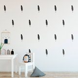 Wall Stickers: Kit 14 stickers Feather 2