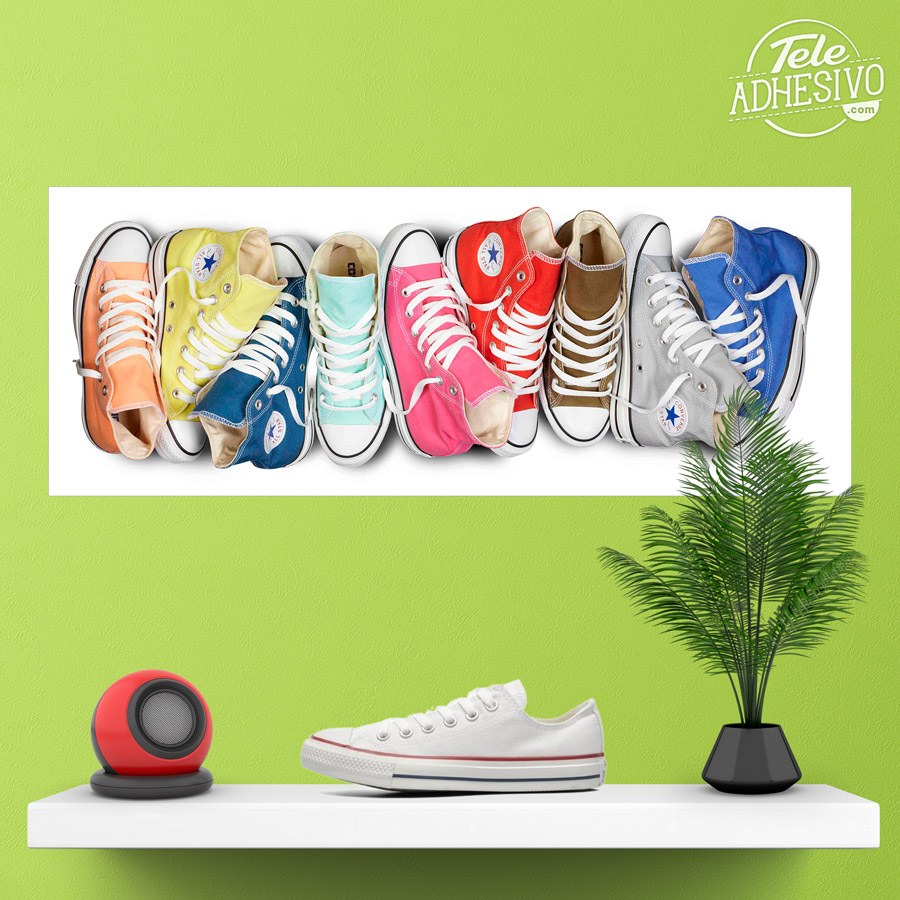 Adhesive vinyl poster Converse shoes MuralDecal