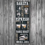 Wall Stickers: Adhesive poster types of coffee 3