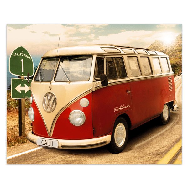 Wall Stickers: Volkswagen van California