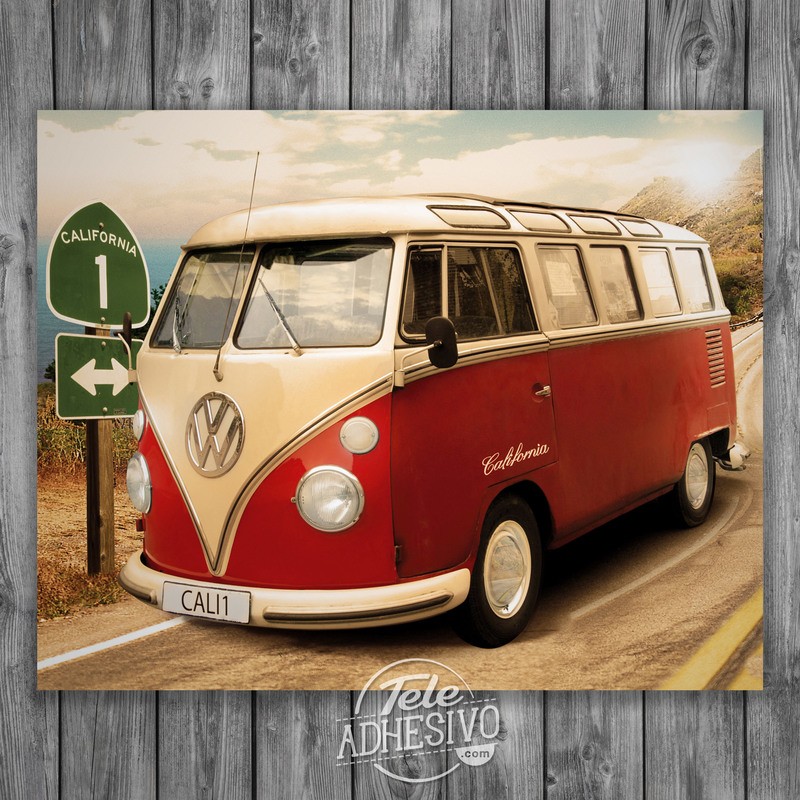 Wall Stickers: Volkswagen van California