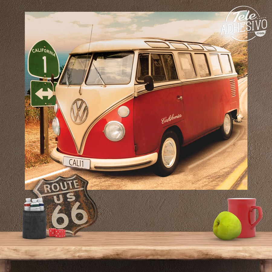 Wall Stickers: Volkswagen van California