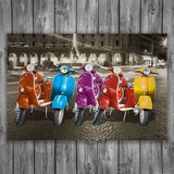 Wall Stickers: 5 Vespas in Rome 3