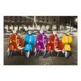 Wall Stickers: 5 Vespas in Rome 4