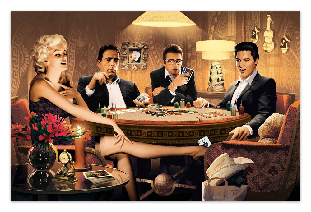Wall Stickers: Hollywood poker stars