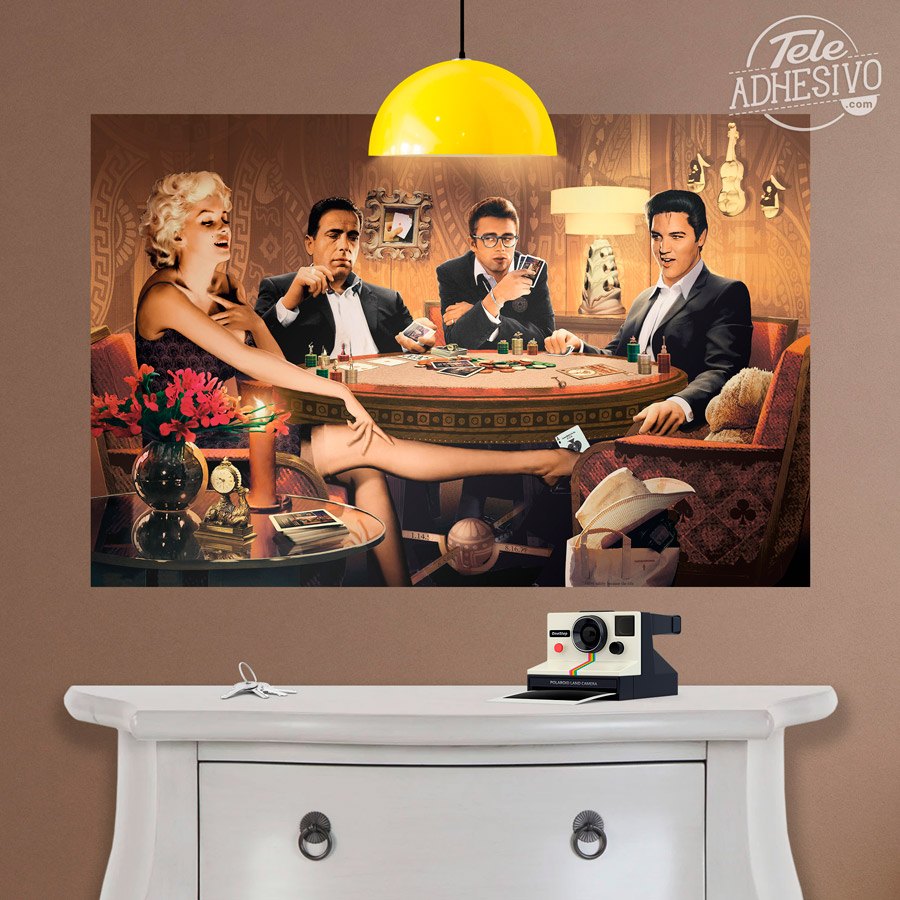 Wall Stickers: Hollywood poker stars