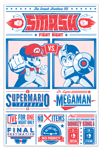 Wall Stickers: Mario Bros vs Megaman 0