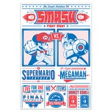 Wall Stickers: Mario Bros vs Megaman 4