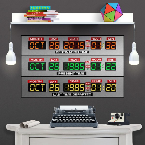 Wall Stickers: DeLorean Time Panel