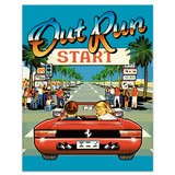 Wall Stickers: Adhesive poster Out Run Arcade 4