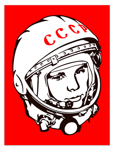 Wall Stickers: Poster Astronaut Yuri Gagarin