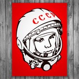 Wall Stickers: Poster Astronaut Yuri Gagarin 3