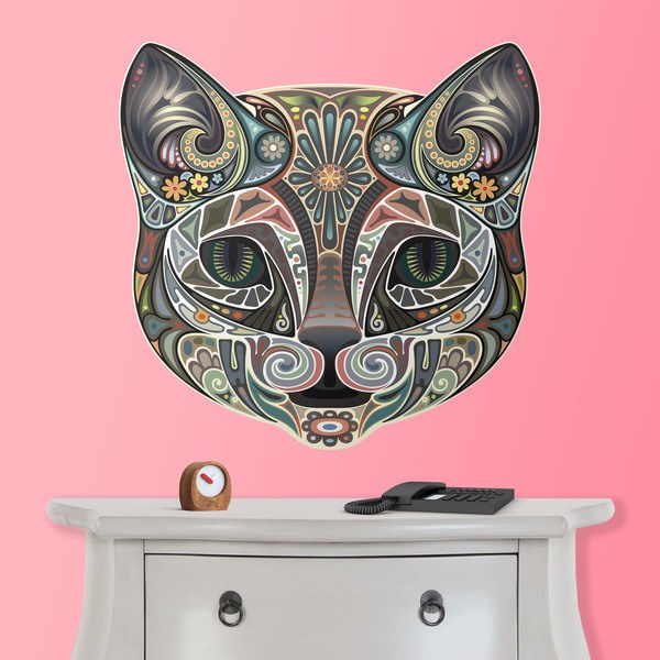 Wall Stickers: Indian Head Cat