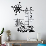 Wall Stickers: Lighthouse and Compass Rose 2