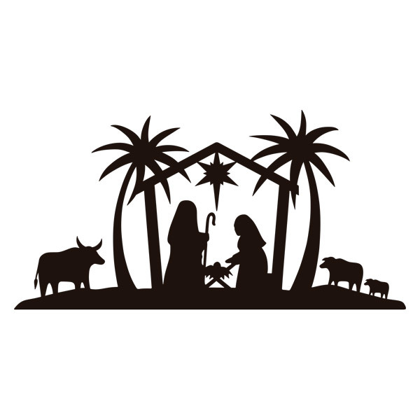 Wall Stickers: Bethlehem Nativity Scene