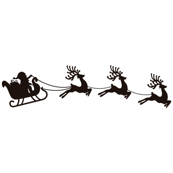 Wall Stickers: Santa Claus and his sleigh