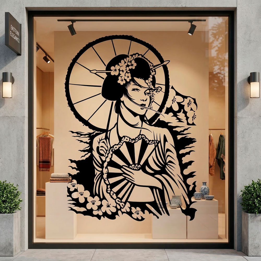 Wall Stickers: Japanese Geisha