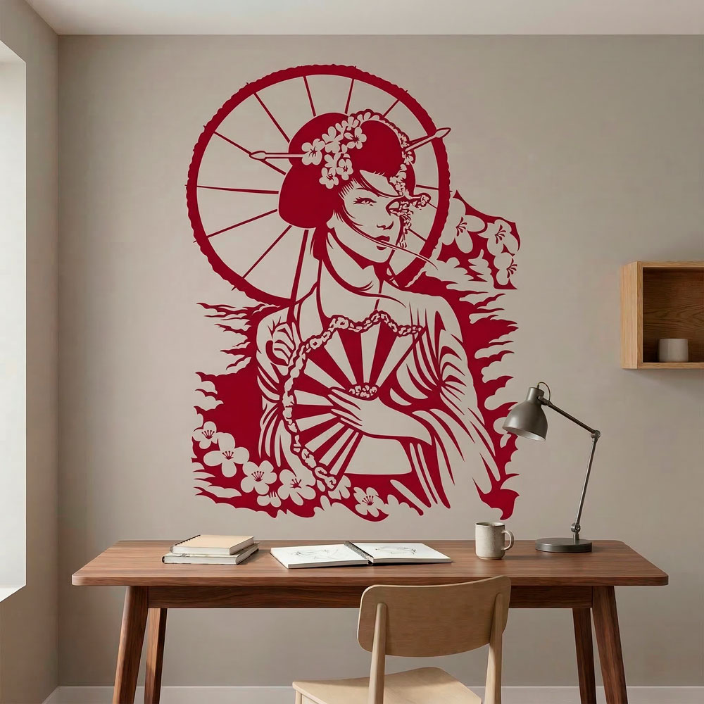 Wall Stickers: Japanese Geisha