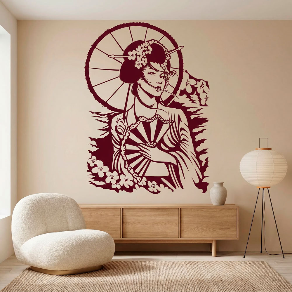 Wall Stickers: Japanese Geisha