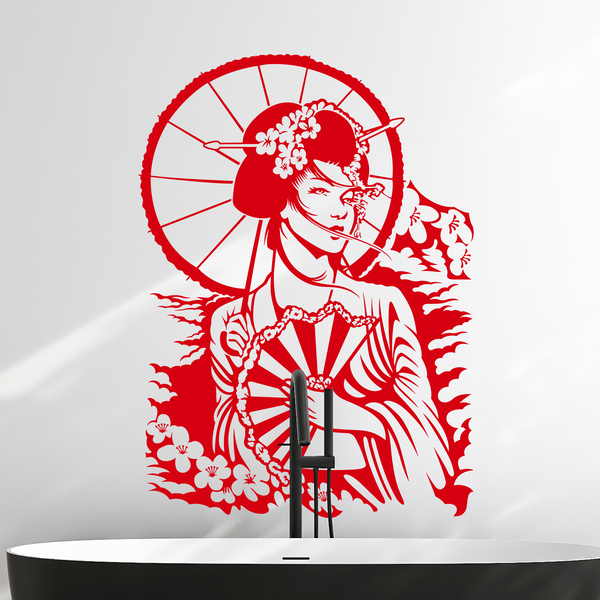 Wall Stickers: Japanese Geisha