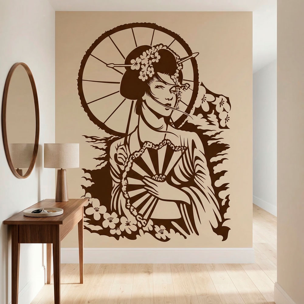 Wall Stickers: Japanese Geisha