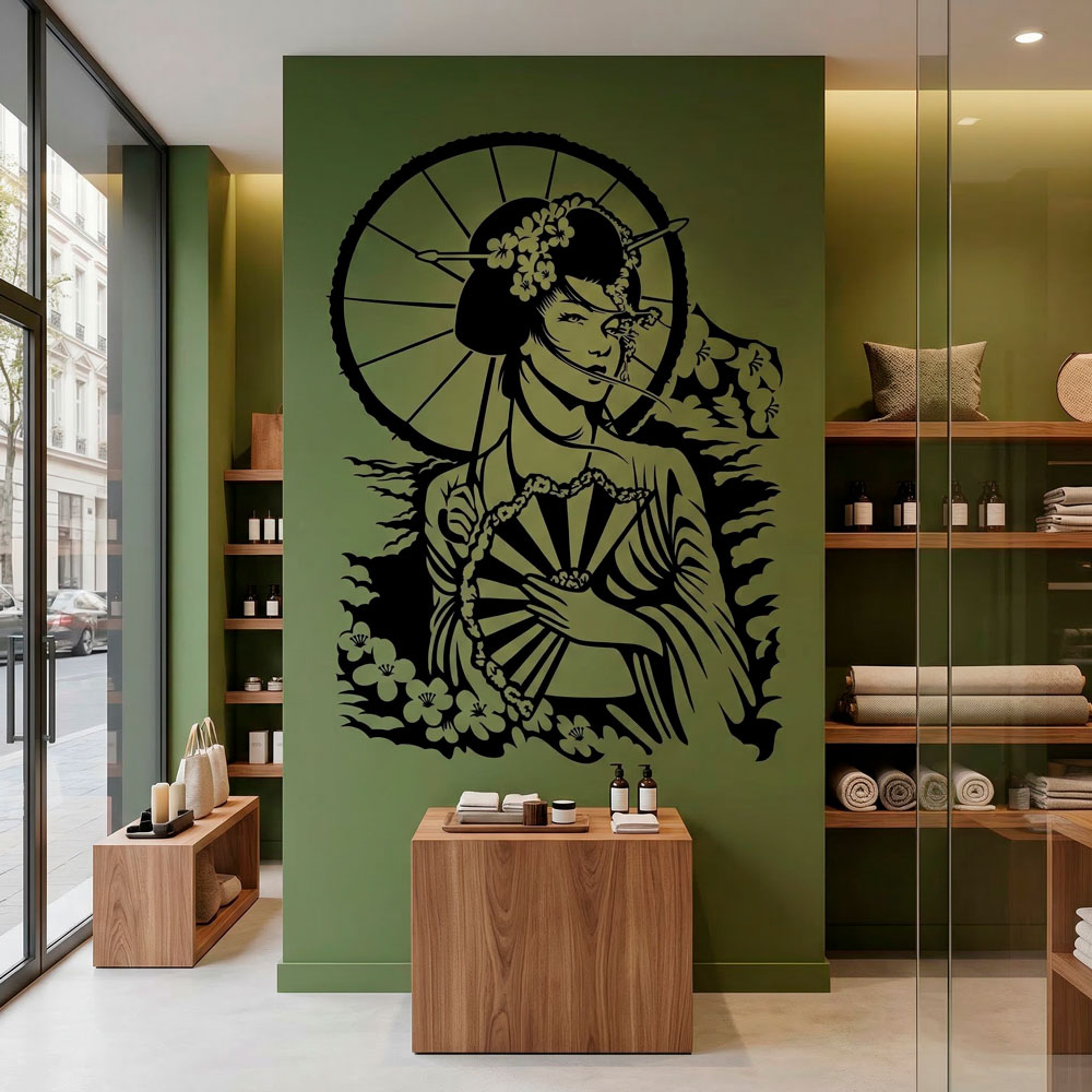Wall Stickers: Japanese Geisha