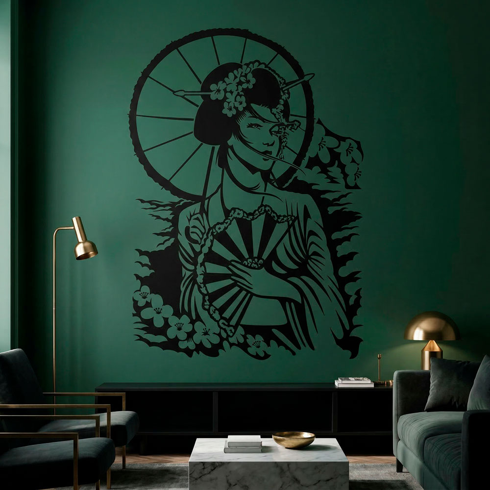 Wall Stickers: Japanese Geisha