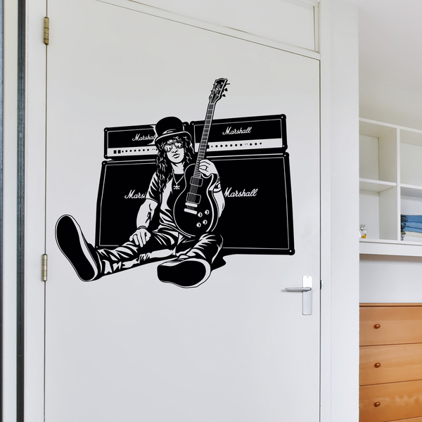 Wall Stickers: Slash, guitar and speakers