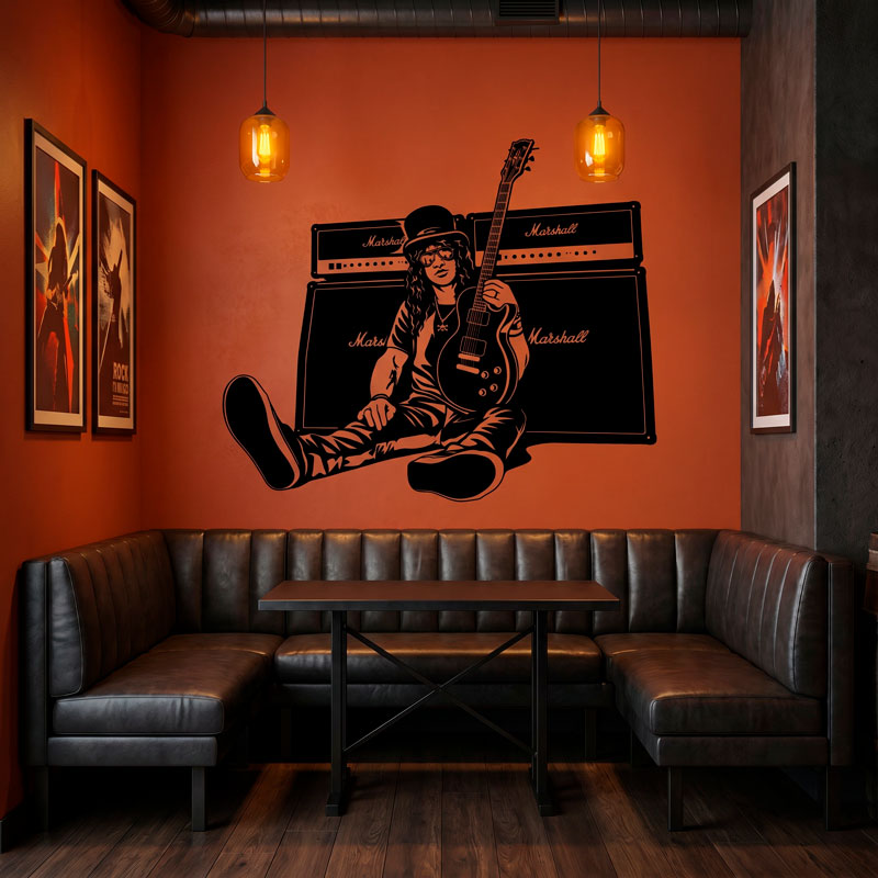 Slash, guitar and speakers 6