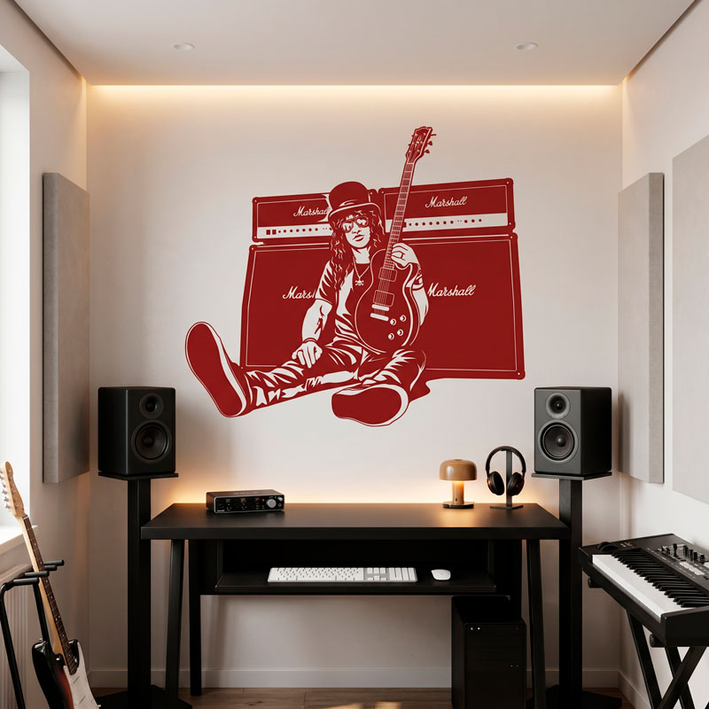 Slash, guitar and speakers 7