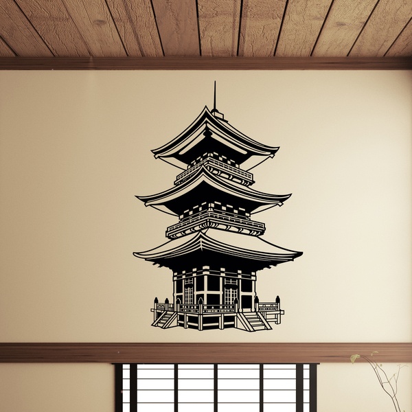 Wall Stickers: Buddhist Temple of Japan