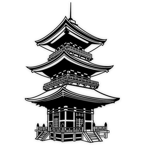 Wall Stickers: Buddhist Temple of Japan