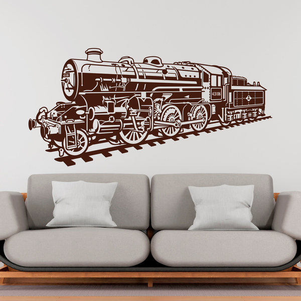 Wall Stickers: Steam train locomotive