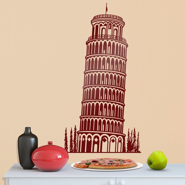 Wall Stickers: Leaning Tower