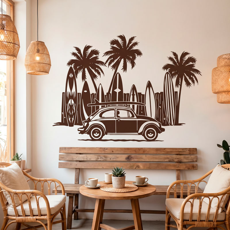 Volkswagen, surfboards and palm trees 6/9