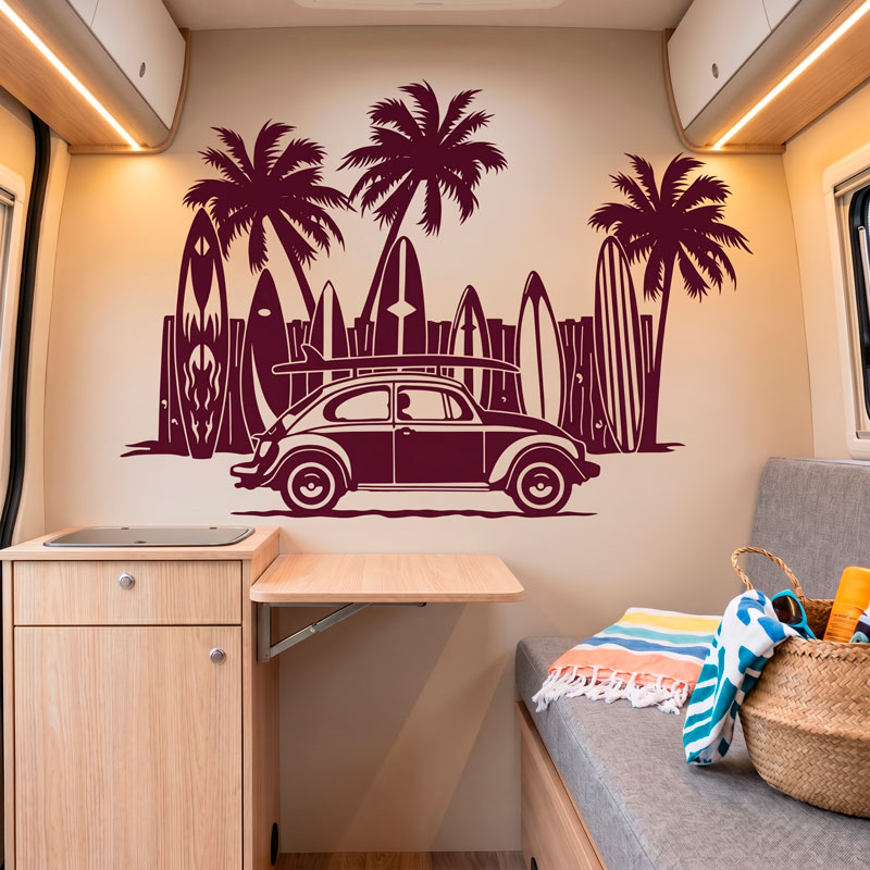 Volkswagen, surfboards and palm trees 7/9