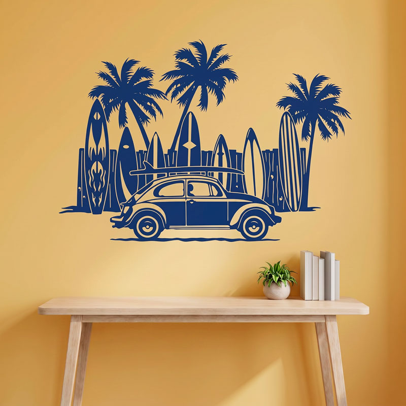Volkswagen, surfboards and palm trees 8/9