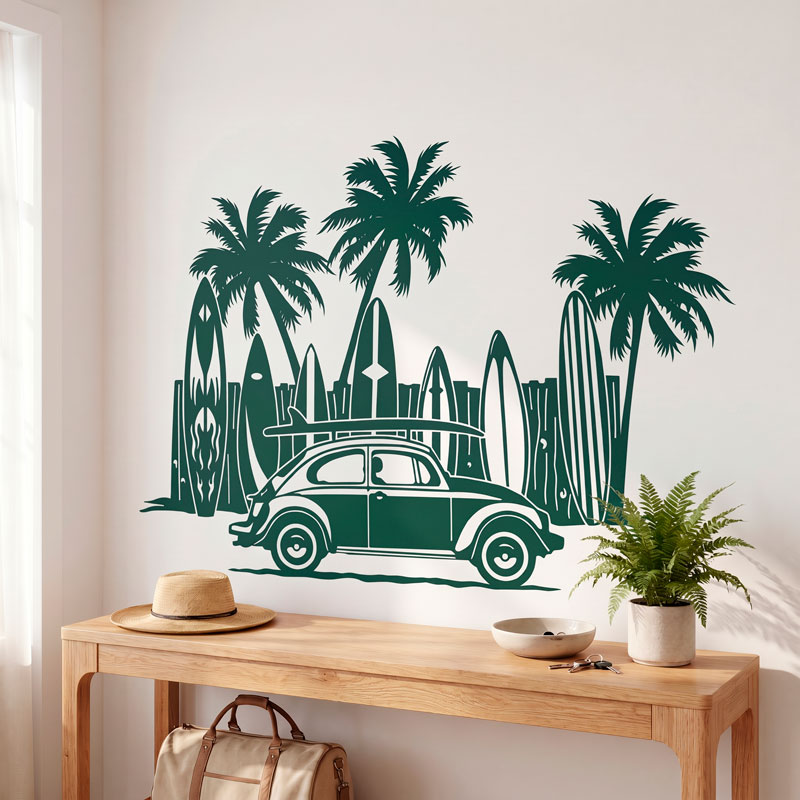 Volkswagen, surfboards and palm trees 9/9