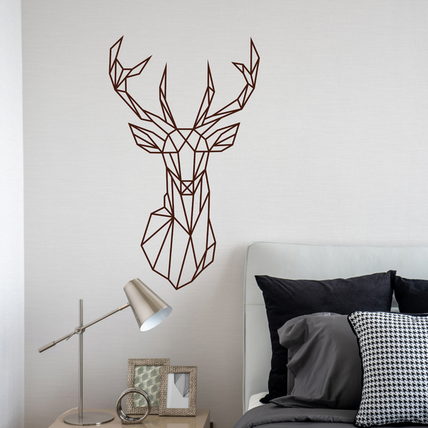 Wall Stickers: Origami geometric deer head