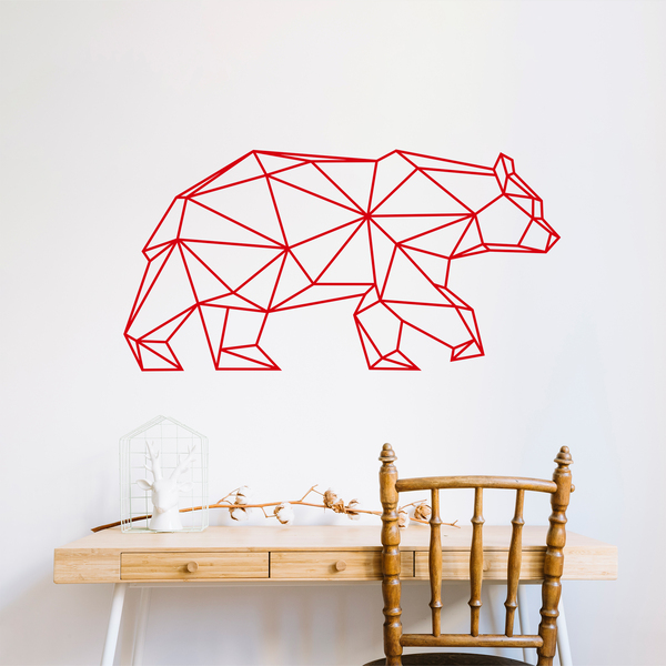 Wall Stickers: Origami Geometric Bear