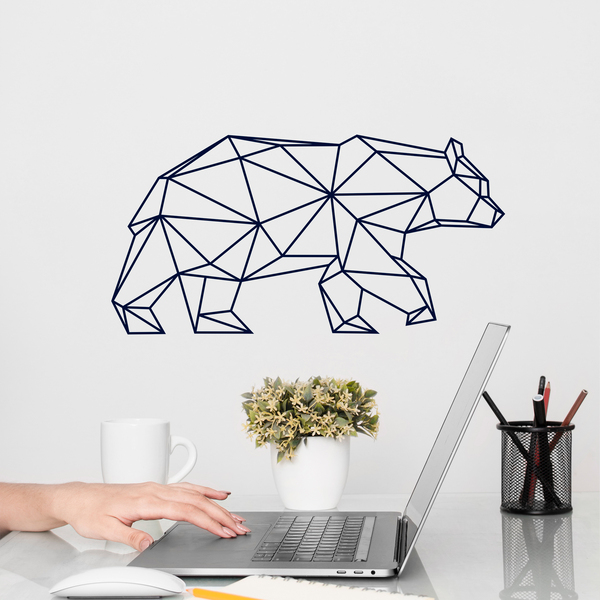 Wall Stickers: Origami Geometric Bear