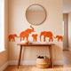 Wall Stickers: Herd of elephants 4
